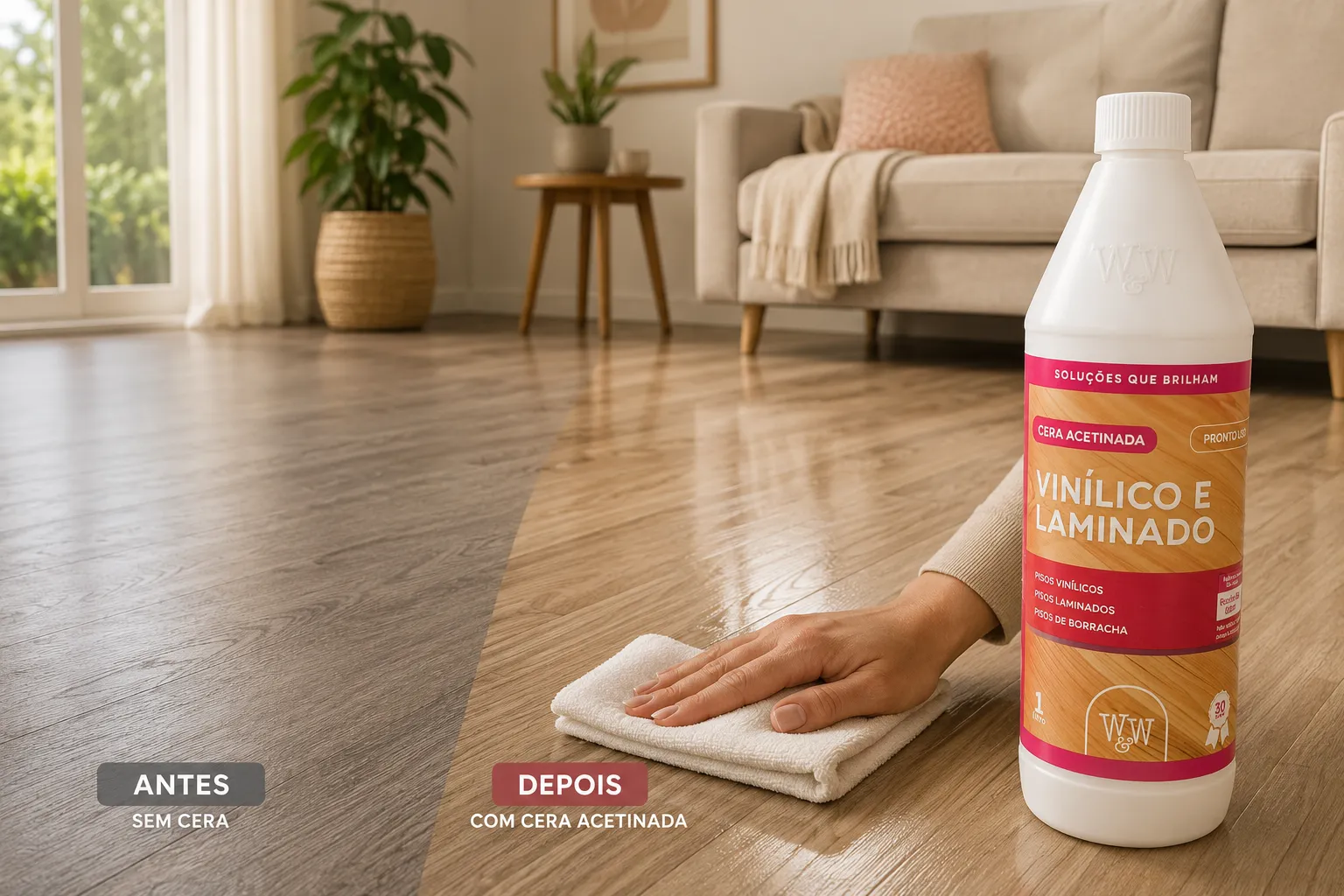Cera Acetinada Vinílico e Laminado - Ambiente
