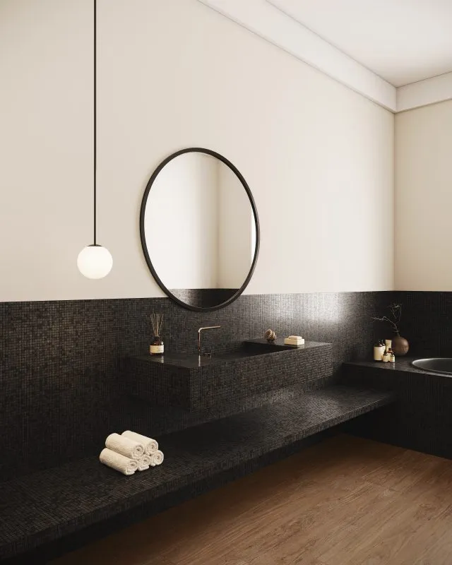 Porcelanato Cosmo Noir - Ambiente
