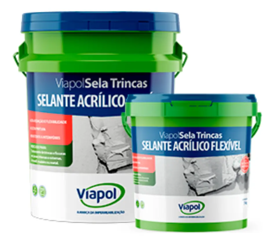 Selante Acrílico Flexível Sela Trincas
