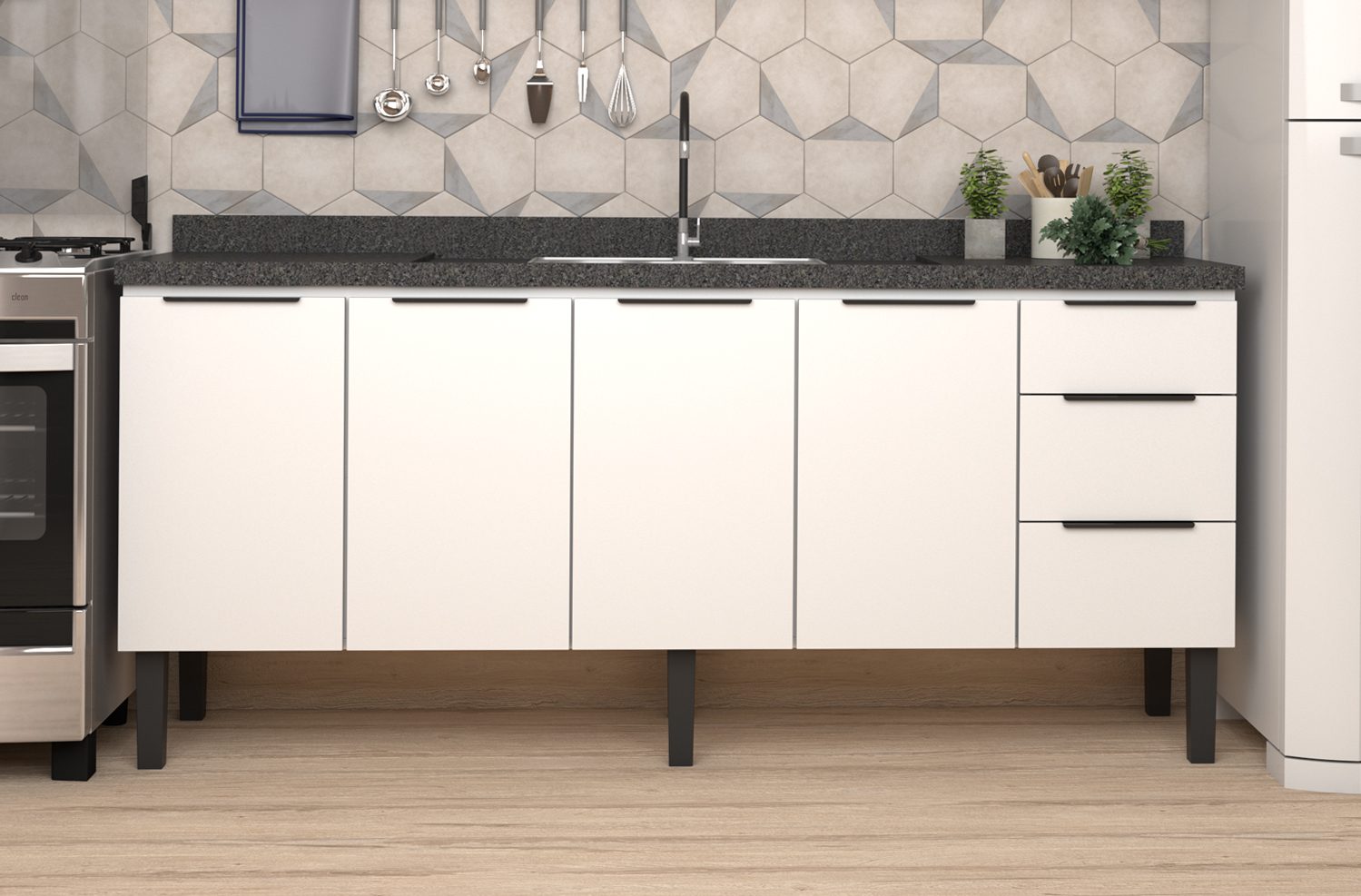 Armário aço jupiter branco cozimax