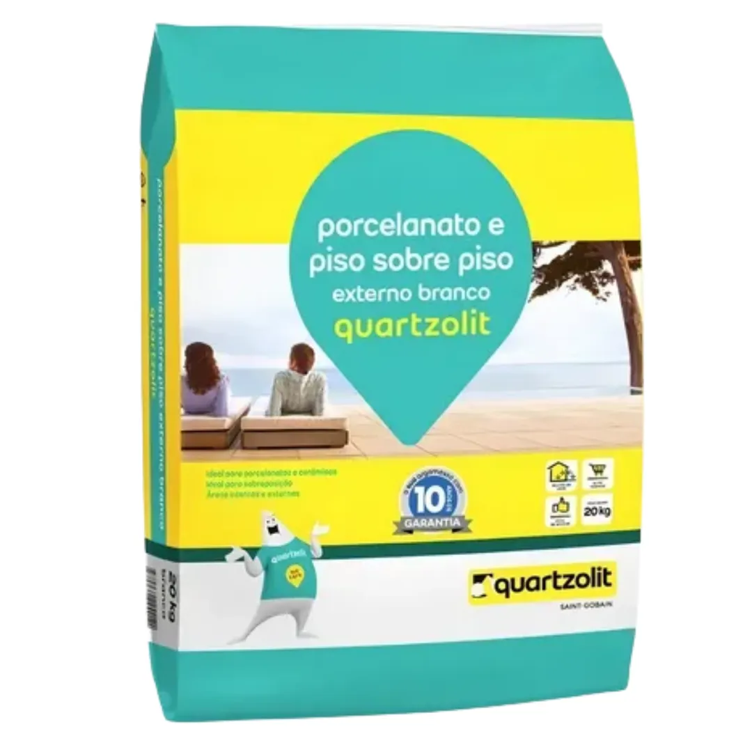 CimentCola Porcelanato e Piso sobre Piso externo Branco